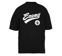 Luxogo Public Enemy Fight The PowerUnisex Black Baggy T-Shirt Womens Mens XL