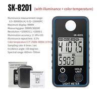 luxómetro Digital, Luxómetro Digital, Fotómetro FC, Comprobador De Iluminancia, 0,5-300.000 Lux, Iluminómetro para viviendas, Agricultura y almacenes(SK-8201)