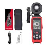 Luxómetro, fotómetro, Medidor De Luz Digital, Luxómetro, Sonda Desmontable, Iluminómetro, 200000 Lux/FC, Fotómetro, Probador Ambiental(632B)