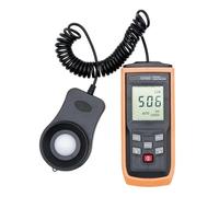 Luxómetro Portátil, Fotómetro digital portátil con pantalla LCD, luminómetro for fotografía, máx., mín., 0-200000 LUX, fotómetro, comprobador de iluminancia, luxómetro,Precisión Reacciones Rápidas