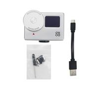 Luxómetro Portátil, Fotómetro fotográfico, pequeño accesorio for medidor de exposición con pantalla OLED de 0,66",Precisión Reacciones Rápidas(Silver)