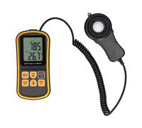 Luxómetro Portátil, LCD Medidor de iluminancia Medidor de iluminancia digital Tester Medidor de iluminancia Medidor de iluminación manual dividida 0-200000 LUX,Precisión Reacciones Rápidas