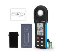 Luxómetro Portátil, Luxómetro digital de alta precisión -5000A, amplio rango de 1 a 400000 lux, selector de unidad lux/fc, registro de máx./mín., pantalla integrada,Precisión Reacciones Rápidas(1000W