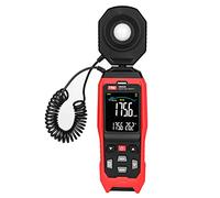 Luxómetro Portátil, Medidor de iluminación digital Fotómetro Medidor de iluminancia 0-200000 LUX, Medidor de luz Iluminador digital Iluminador de mano Temperatura de temperatura ambiente de temperatur