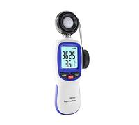 Luxómetro Portátil, Medidor de iluminancia digital LCD Mostrar mano de iluminancia Bluetooth Medidor 0-200000lux, medidor de luz Iluminador digital Iluminador de mano Temperatura ambiente de temperatu