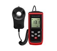 Luxómetro Portátil, Medidor de iluminancia digital Medidor de iluminación de mano Medidor de iluminación de alta precisión fotómetro 10000 0lux, Medidor de luz Illuminator Digital Handheld Temperatura