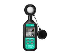 Luxómetro Portátil, Medidor de iluminancia UV Medidor de luz del medidor de iluminación de mano del radiómetro Medidor de temperatura ambiente iluminador digital,Precisión Reacciones Rápidas