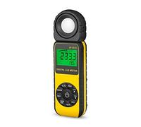 Luxómetro Portátil, Medidor de luz de iluminancia digital, 0.01~400,000 Velas de Pie Luxmeter de 0.01~400,000 lux con un probador de luz de sensor rotado 270,Precisión Reacciones Rápidas