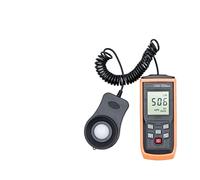 Luxómetro Portátil, Medidor de luz digital de mano LCD Medidor de luz fotográfico 0-200000 Lux Tester de iluminancia de medidor de luz, medidor de luz Iluminador digital Medidor de temperatura ambient