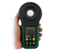 Luxómetro Portátil, Medidor de luz MS6612 Luxómetro digital Iluminómetro multifunción Spectra Luxómetro integrado Fotómetro detector de metales,Precisión Reacciones Rápidas