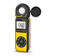 Luxómetro Portátil, Medidor digital de lux -881D: alta precisión, amplio rango de 1 a 400 000 lux, pantalla LCD, cero automático e indicador de bajo consumo.,Precisión Reacciones Rápidas