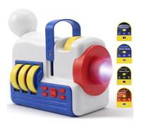 LUXONIC Proyector de máquina de cuentos para niños, máquina de contar historias, proyector de tiempo de cuentos con 32 películas educativas, juguete de libro de cuentos de luces nocturnas, protección