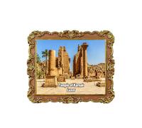 Luxor Egipto Imán para nevera 3D, recuerdo de viaje, decoración de nevera, calcomanía magnética, colección artesanal