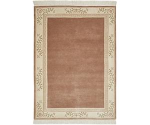 -LUXOR- living Gala - Alfombra Anudada a Mano, 100% Lana, sostenible, 40 x 60 cm, Color Rosa Viejo