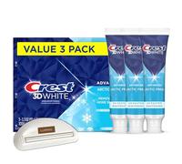 LUXPAKS Squeezer Compatible with 3D White Advanced Teeth Whitening Toothpaste, Arctic Fresh, 3.3 oz, Pack of 3