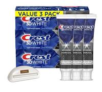 LUXPAKS Toothpaste Squeezer compatible with 3D White Advanced Charcoal Teeth Whitening Toothpaste, 3.3 oz Pack of 3 - Advanced Whitening and Fluoride Protection