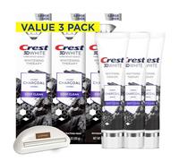 LUXPAKS Toothpaste Squeezer Compatible with CRST 3D White Whitening Therapy Charcoal Deep Clean Toothpaste, 4.6 oz Pack of 3