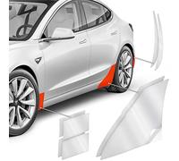 Luxshield Protector de Paso de Rueda para Tesla Model 3 I 2017-2026 - Película Protectora contra Las astillas de Piedra Transparente Brillante