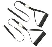 Luxshiny 1 Par de Mangos de Nailon para Bandas Elásticas de Resistencia Fitness, Tirador para Máquina de Cable, Accesorio Profesional para Entrenamiento Muscular en Casa y Gimnasio