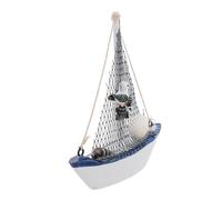 Luxshiny 1 Pieza Decoraciones de Modelo de navegación estatuilla de Barco Bote Artesanal artesanía decoración del Tema del océano Modelo de maqueta de Barco mediterraneo Madera