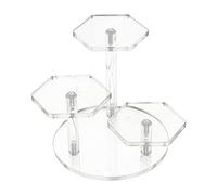Luxshiny 1 Pieza Estante de Exhibición de Acrílico Transparente para Muñecas y Joyas Organizador Decorativo de Instalar para Coleccionables y Artesanales