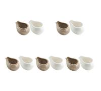 Luxshiny 10 Piezas De Taza De Leche De Cerámica Mini Contenedores Contenedor De Leche Jarra De Cerámica Jarras De Salsa De Crema De Té De Salsa Pequeña De Jarabe De