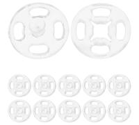 Luxshiny 100 Botones Invisibles Transparentes 13 Mm para Coser, Botones de Ropa y Abrigo, Accesorios de Costura para Manualidades y Prendas de Vestir (100 Unidades)