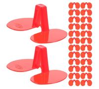Luxshiny 100 Gafas Protectoras Rojas para Gallinas y Faisanes, Hechas de Abs, Diseñadas para Prevenir Peleas en Aves de Corral en Sistemas de Crianza Libre