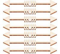 Luxshiny 100 Piezas Virutas de Madera sin Terminar en Forma de Flecha 40mm, Rodajas de Madera para Bricolaje y Decoración, Tablero Natural para Manualidades Creativas y Bodas