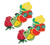 Luxshiny 10piezas Ambientadores Colgantes Para Coche Aromaterapia Con Chips De Incienso Decoración Automóvil Perfumes Variados Rosa Limón Fresa Melocotón Manzana Verde