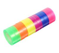 Luxshiny 12 Rollos de Cinta Adhesiva de Papel Bopp para Manualidades y Diario, sin Residuo Pegajoso, Fácil de Rasgar a Mano, Estilo Simple para Planner y Álbumes