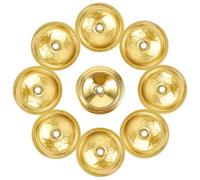 Luxshiny 12 Soportes Flotantes de Mecha para Lámpara de Aceite, Disco de Aluminio 4 Cm, Porta Mechas para Velas de Aceite, Juego de 12 Piezas, Accesorios para Uso en Decoración y Rituales