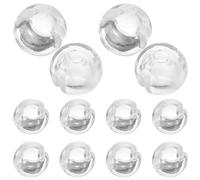 Luxshiny 12 Tope para Cadena De Cuentas Transparentes para Cortinas Hebilla De Tope De Cadena De Estores Accesorios De Fijación para Persianas Verticales Organizador De Cortinas