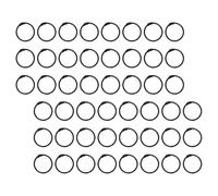 Luxshiny 120 Piezas Anillos Metálicos Negros para Carpeta Diseño Fácil de Abrir y Mecanismo de Cierre Seguro, Ideales para Encuadernación y Organización de Hojas Sueltas