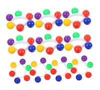 Luxshiny 12piezas Pulseras y Tobilleras Campanas De Plástico Juguete Sonajero Para Actuaciones Pulseras De Cascabeles Para Escenarios De Baile y Fiesta