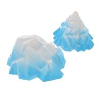 Luxshiny 2 Piezas Adorno Acuario Iceberg Decoración Realista para Peceras Olores para Paisajismo Acuático