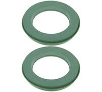 Luxshiny 2 Piezas Anillo Soporte para 36 Rosas y 88 Piruletas con Ventosa Verde de Espuma Floral Húmeda Material Pp y Barro Floral para Decoración de Bodas para Arreglos DIY