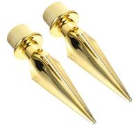 Luxshiny 2 Piezas Cabeza Decorativa para Mástil de Bandera para Decorar Poste Interior y Exterior Instalación Práctica y Diseño Elegante