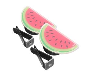 Luxshiny 2 Piezas Clips para Ventilación de Coche Porta Perfume Forma de Fruta Ambientador para Coche Sustancia Decoración para Salida de Aire