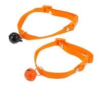 Luxshiny 2 Piezas Collar para Mascotas Ajustable con Colgantes de Calabaza y Fantasma para Halloween Cadena de Cuello con Campana para Gatos y Perros Accesorios Festivos para Mascotas