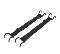 Luxshiny 2 Piezas Correa Ajustable para Cubo de Basura Exterior con Cierre | Nylon y Metal, Doble Garra Metálica, Cuerda Elástica, para Cubos de Gran Capacidad y Porches