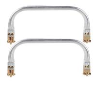 Luxshiny 2 Piezas Marco de Bolso para Hacer Bolsos Cierre de Monedero Rectangular de Hierro Plata Apertura y Cierre Suaves para Manualidades DIY