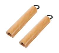 Luxshiny 2 Piezas Natural Wood Handle for Wok and Pot Removable Anti-scalding Handle for Cookware Replacement