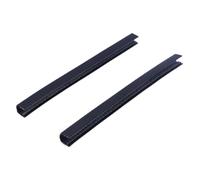 Luxshiny 2 Piezas Protector de Goma para Patineta Resistencia a Altas Temperaturas y Fácil Instalación, Funda Protectora para Borde de Longboard Negro, Adecuado para Deportes al Aire Libre