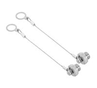 Luxshiny 2 Piezas Tapa Certificación Metálica con Circular M8 Protectora Conector Hembra para Nivel al Ip67, Resistente Agua de Industrial para Estaciones Carga y Maquinaria