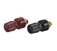 Luxshiny 2 Piezas Terminal Eléctrico M6 para Batería de Automóvil Conector de Cobre y Plástico, Conexión Confiable y Transferencia Óptima de Energía para Sistemas Automotrices