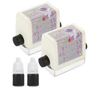 Luxshiny 2 Series Rodillo de Preguntas Ajustables de Matemáticas y Plástico Resistente, Adecuado para Aprendizaje Móvil y Práctica de Operaciones Básicas