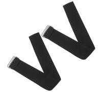 Luxshiny 2 Unidades Accesorio para Cama Barra de Gas para Levantar Colchón, Superficie de Tela Suave y Estructura de Hierro para Almacenamiento bajo Cama de Tipo Baúl en Color Negro