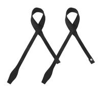 Luxshiny 2 Unidades Correa de Muñeca para Bastón de Esquí y Trekking de Nylon Negro, Cómoda y Ajustable Que Reduce la Fatiga del Brazo para Senderismo y Caminatas