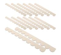 Luxshiny 20 Molduras de Madera Festoneada para Borde de Muebles y Marcos de Puertas, Tiras Decorativas para Estantes y Armarios, Aptas para Proyectos de Decoración en Interiores